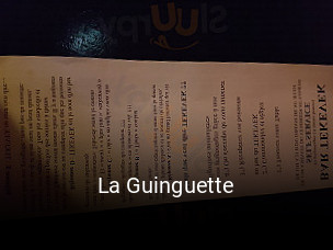 La Guinguette heures d'ouverture