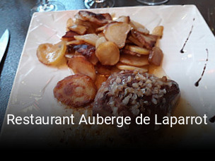 Restaurant Auberge de Laparrot plan d'ouverture