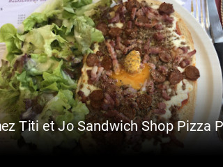 Chez Titi et Jo Sandwich Shop Pizza Place heures d'ouverture