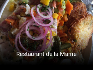 Restaurant de la Marne plan d'ouverture