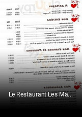 Le Restaurant Les Maraichers ouvert