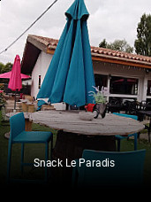 Snack Le Paradis heures d'ouverture