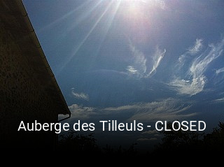 Auberge des Tilleuls - CLOSED ouvert