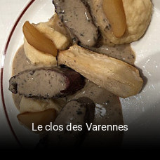 Le clos des Varennes heures d'ouverture