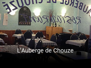 L'Auberge de Chouze heures d'affaires