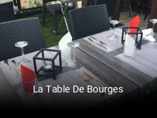 La Table De Bourges plan d'ouverture