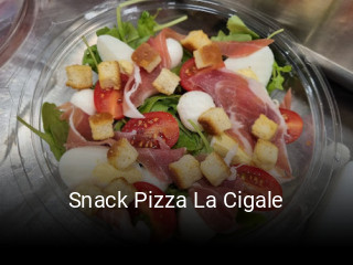 Snack Pizza La Cigale plan d'ouverture