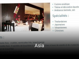 Asia heures d'affaires