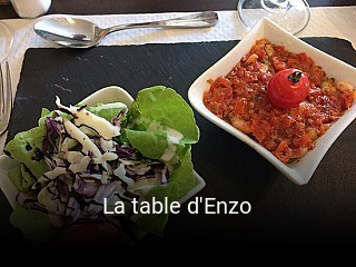 La table d'Enzo heures d'ouverture