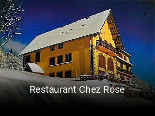 Restaurant Chez Rose ouvert