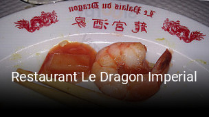 Restaurant Le Dragon Imperial ouvert