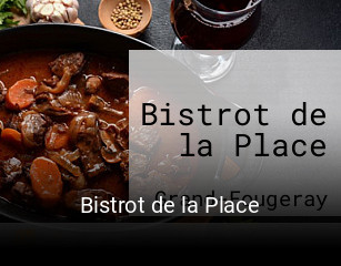 Bistrot de la Place heures d'ouverture