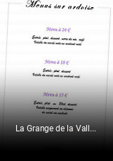 La Grange de la Vallee plan d'ouverture