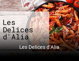 Les Delices d'Alia ouvert