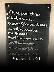 Restaurant Le Grill ouvert