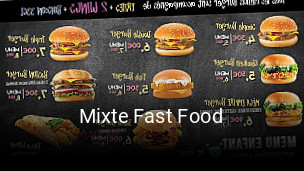 Mixte Fast Food ouvert