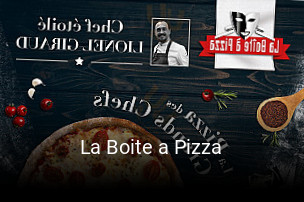 La Boite a Pizza heures d'ouverture