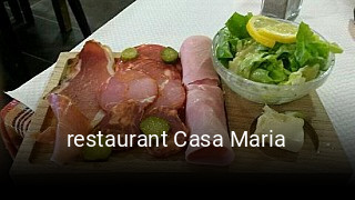 restaurant Casa Maria heures d'ouverture