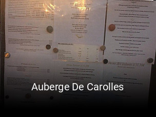 Auberge De Carolles heures d'ouverture