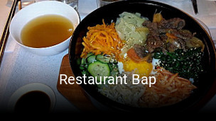 Restaurant Bap plan d'ouverture