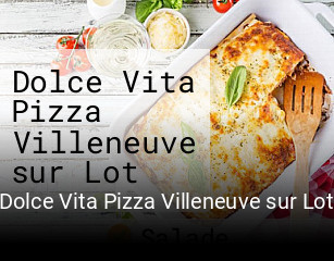 Dolce Vita Pizza Villeneuve sur Lot heures d'ouverture