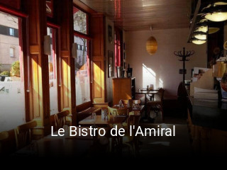 Le Bistro de l'Amiral plan d'ouverture