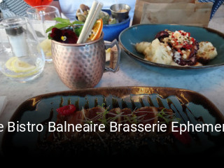 Le Bistro Balneaire Brasserie Ephemere heures d'ouverture