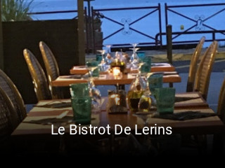 Le Bistrot De Lerins heures d'ouverture