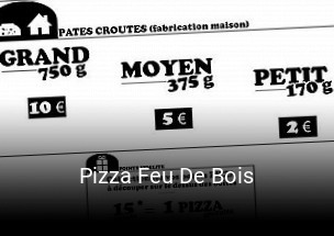 Pizza Feu De Bois plan d'ouverture