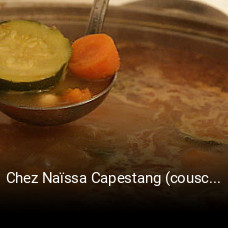 Chez Naïssa Capestang (couscous Tajines Samoussas) heures d'ouverture