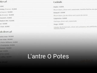 L'antre O Potes ouvert