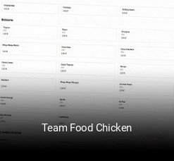 Team Food Chicken plan d'ouverture