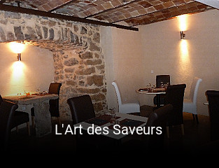 L'Art des Saveurs heures d'ouverture