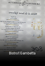 Bistrot Gambetta plan d'ouverture