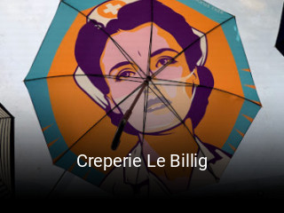 Creperie Le Billig plan d'ouverture