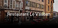 Restaurant Le Vauban plan d'ouverture