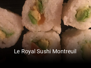 Le Royal Sushi Montreuil plan d'ouverture