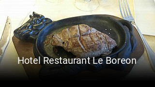 Hotel Restaurant Le Boreon plan d'ouverture