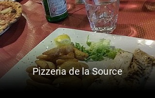 Pizzeria de la Source heures d'ouverture