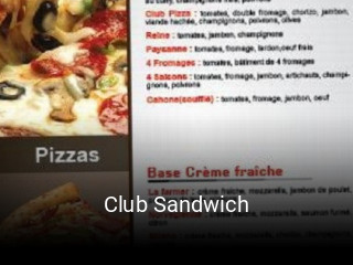 Club Sandwich heures d'affaires