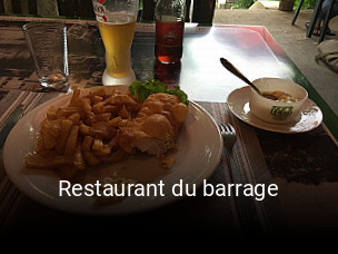 Restaurant du barrage heures d'affaires