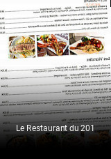 Le Restaurant du 201 plan d'ouverture