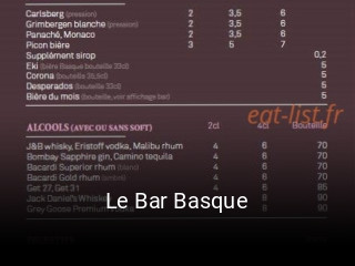 Le Bar Basque ouvert