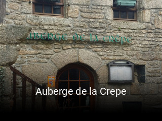 Auberge de la Crepe plan d'ouverture