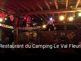 Restaurant du Camping Le Val Fleuri plan d'ouverture