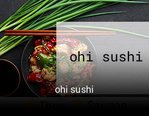 ohi sushi ouvert