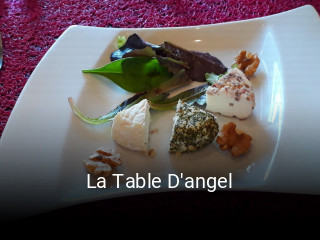 La Table D'angel heures d'ouverture