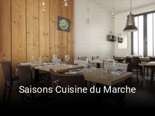 Saisons Cuisine du Marche plan d'ouverture