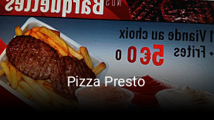 Pizza Presto plan d'ouverture