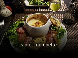 vin et fourchette heures d'affaires